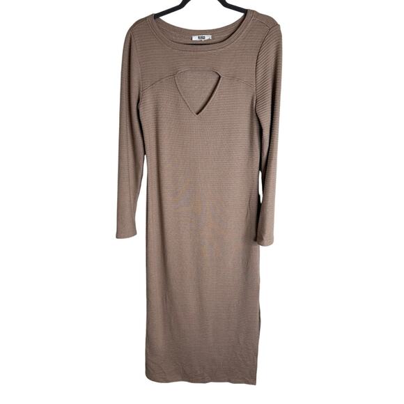 BB DAKOTA by Steve Madden Love Shrug Midi Dress Long Sleeve Going Out Party S - Picture 1 of 9